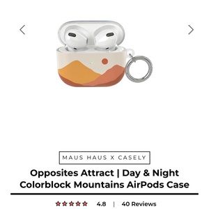 Colorblock Mountains AirPod 3 Casely Case NWOT